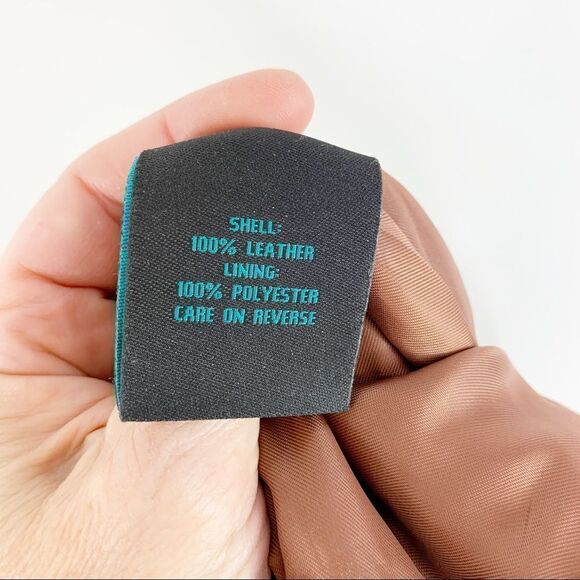 Vintage Siena Studio Brown Washable Suede Leather Pants w/Zip/Tasseled Pockets 8 - Picture 9 of 15